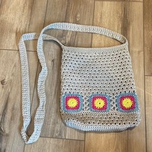 Y2K Mudd Crochet Boho Crossbody